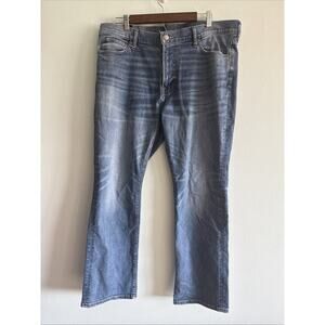 Abercrombie & Fitch Jeans Mens 38x30 Bootcut Stretch Denim Blue GUC